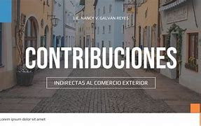 CONTRIBUCIONES AL COMERCIO EXTERIOR